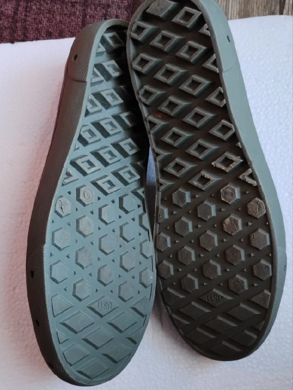 Unisex Vans Slip-On, Water-Resistant, Vented Shoe in Olive Green, Beach,Vacation